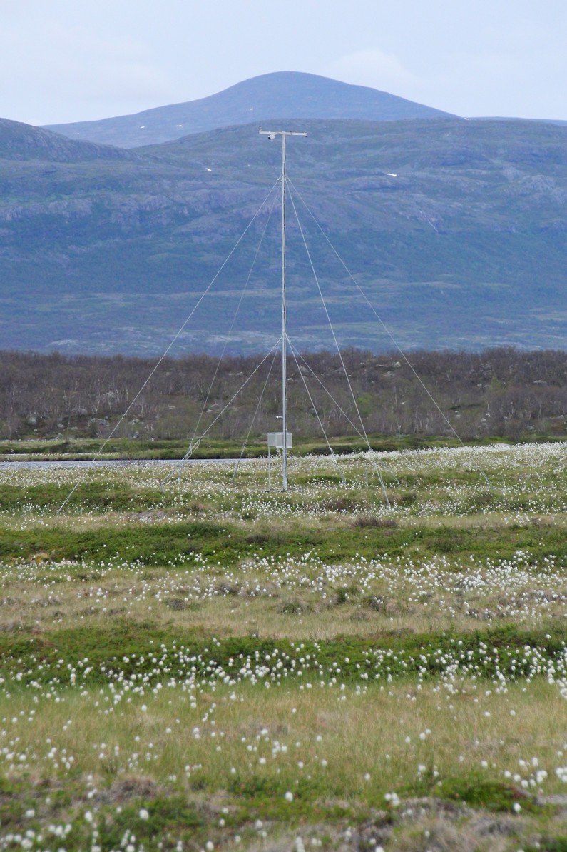 Stordalen spectral mast over the wet bog area